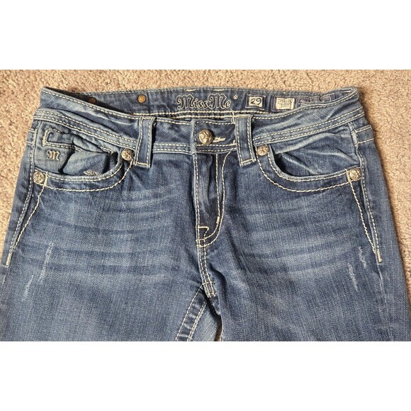 Miss Me Bootcut Jeans Low Rise size 29 Tall - Picture 6 of 8